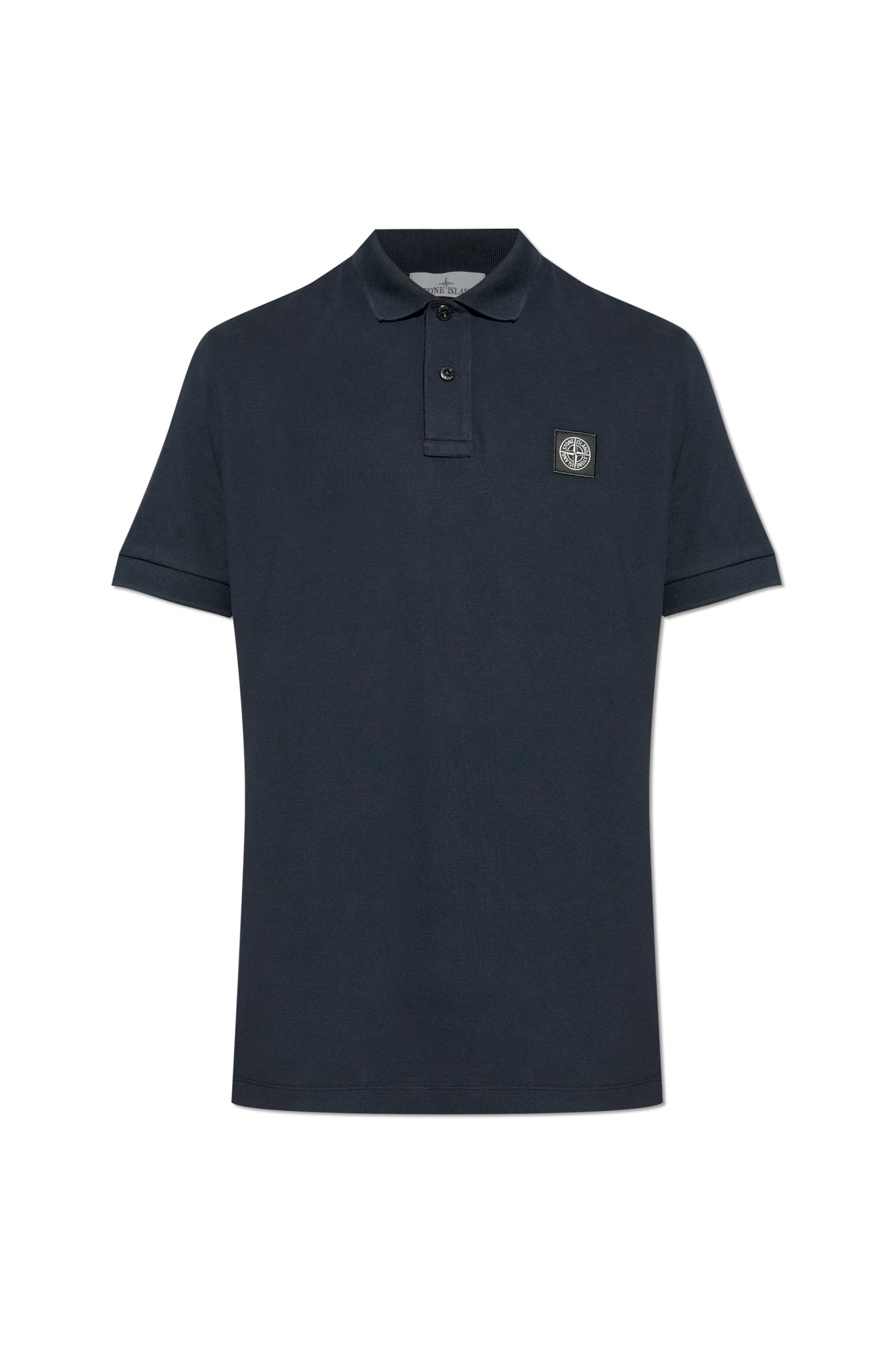 STONE ISLAND - SLIM-FIT SHORT-SLEEVE POLO SHIRT WITH STRIPED DETAILS