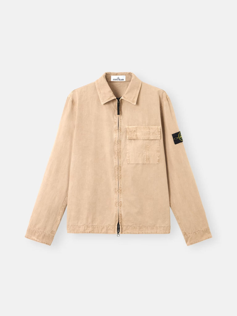 STONE ISLAND - Regular-fit overshirt met rits en zak