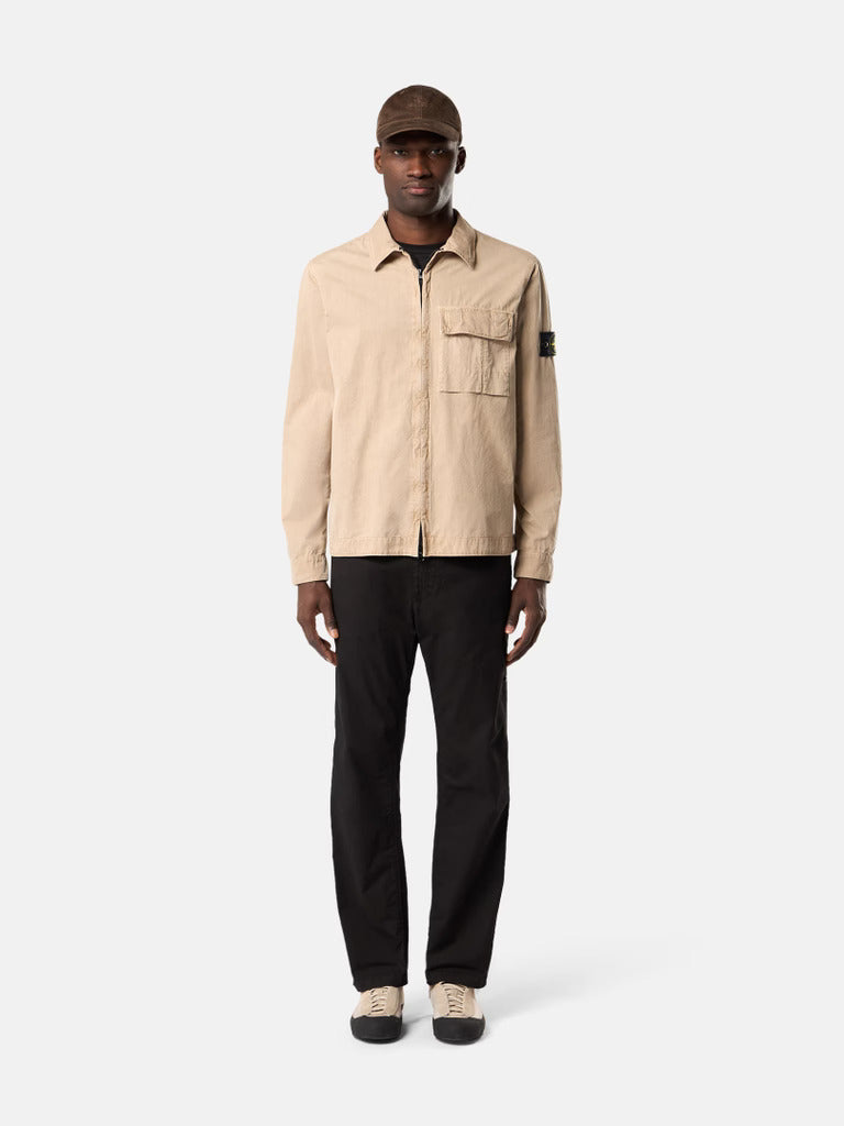 STONE ISLAND - Regular-fit overshirt met rits en zak