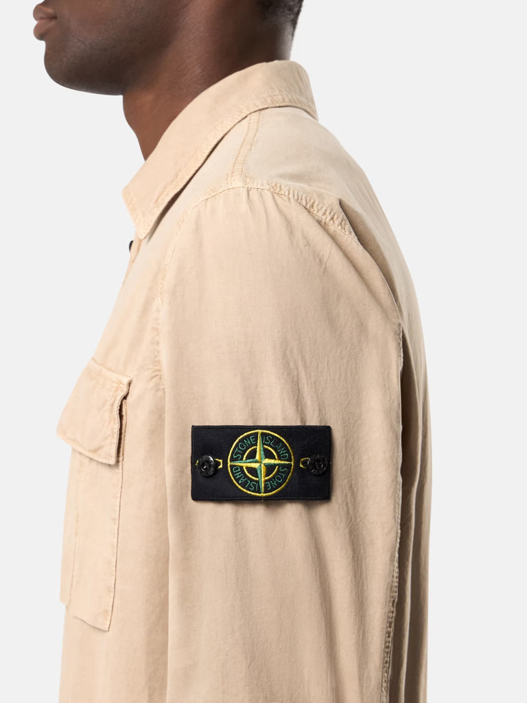 STONE ISLAND - Regular-fit overshirt met rits en zak