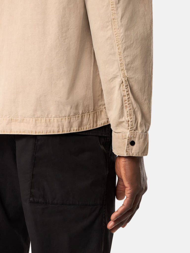 STONE ISLAND - Regular-fit overshirt met rits en zak
