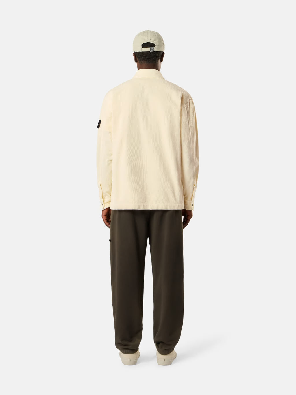 STONE ISLAND - COMFORT-FIT SNAP-FRONT OVERSHIRT WITH CHEST POCKET