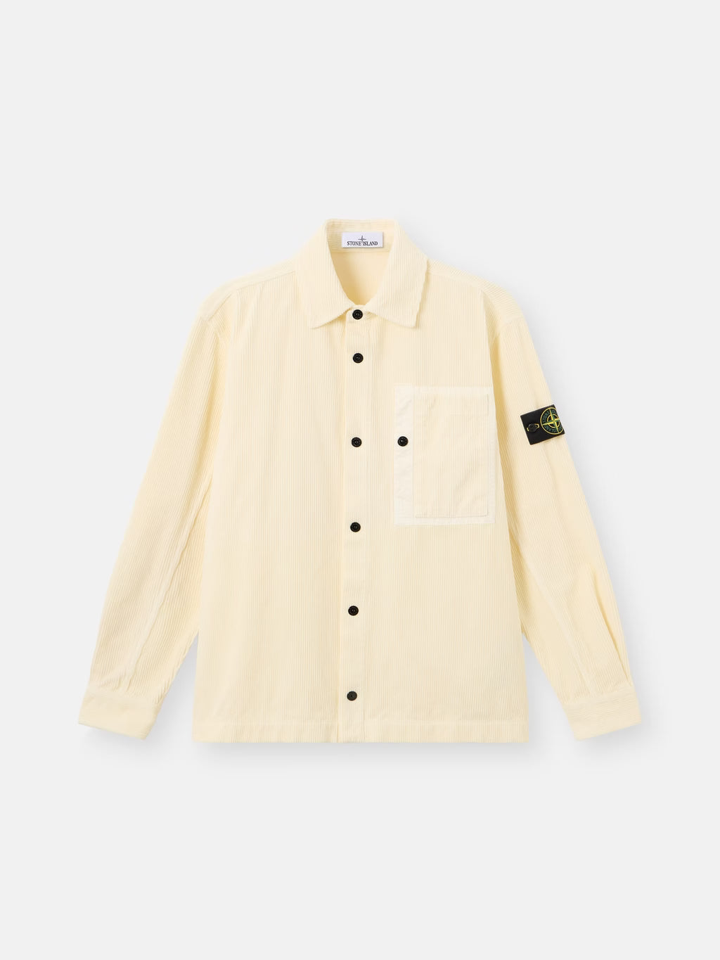 STONE ISLAND - COMFORT-FIT SNAP-FRONT OVERSHIRT WITH CHEST POCKET