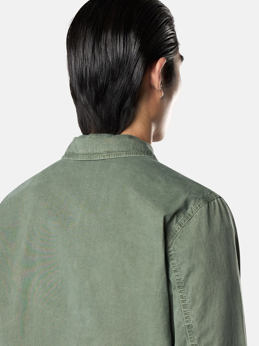 STONE ISLAND - BRUSHED ORGANIC COTTON CANVAS 'OLD' EFFECT