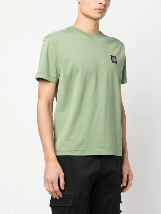 STONE ISLAND T-shirt met logopatch