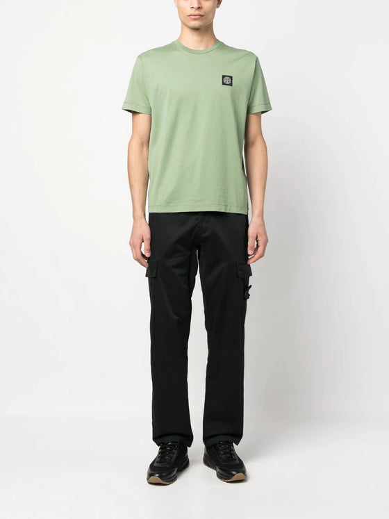 STONE ISLAND T-shirt met logopatch