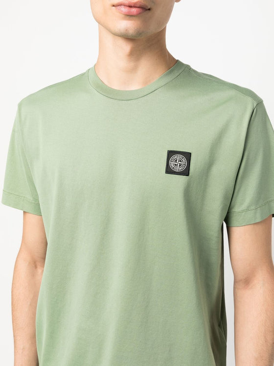STONE ISLAND T-shirt met logopatch
