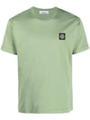 STONE ISLAND T-shirt met logopatch