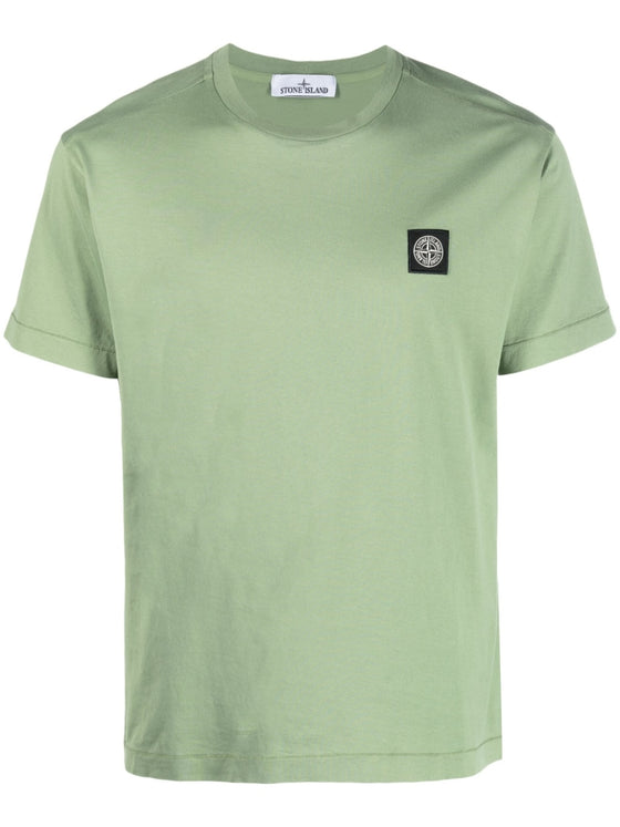 STONE ISLAND T-shirt met logopatch