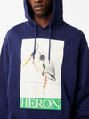 HERON PRESTON - HOODIE BLAUW