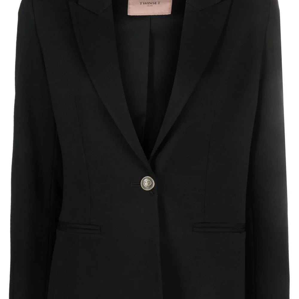 
                  
                    TWINSET Blazer met enkele rij knopen
                  
                