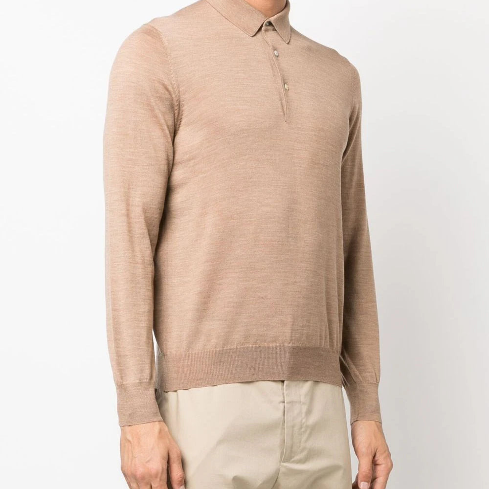 LARDINI - POLO MET LANGE MOUWEN