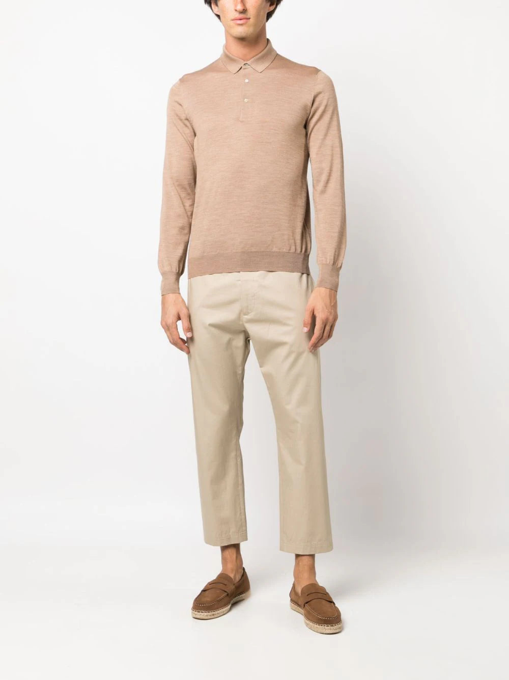 LARDINI - POLO MET LANGE MOUWEN