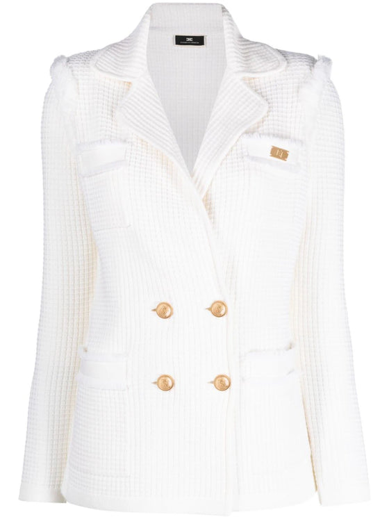 Elisabetta Franchi Blazer met dubbele rij knopen