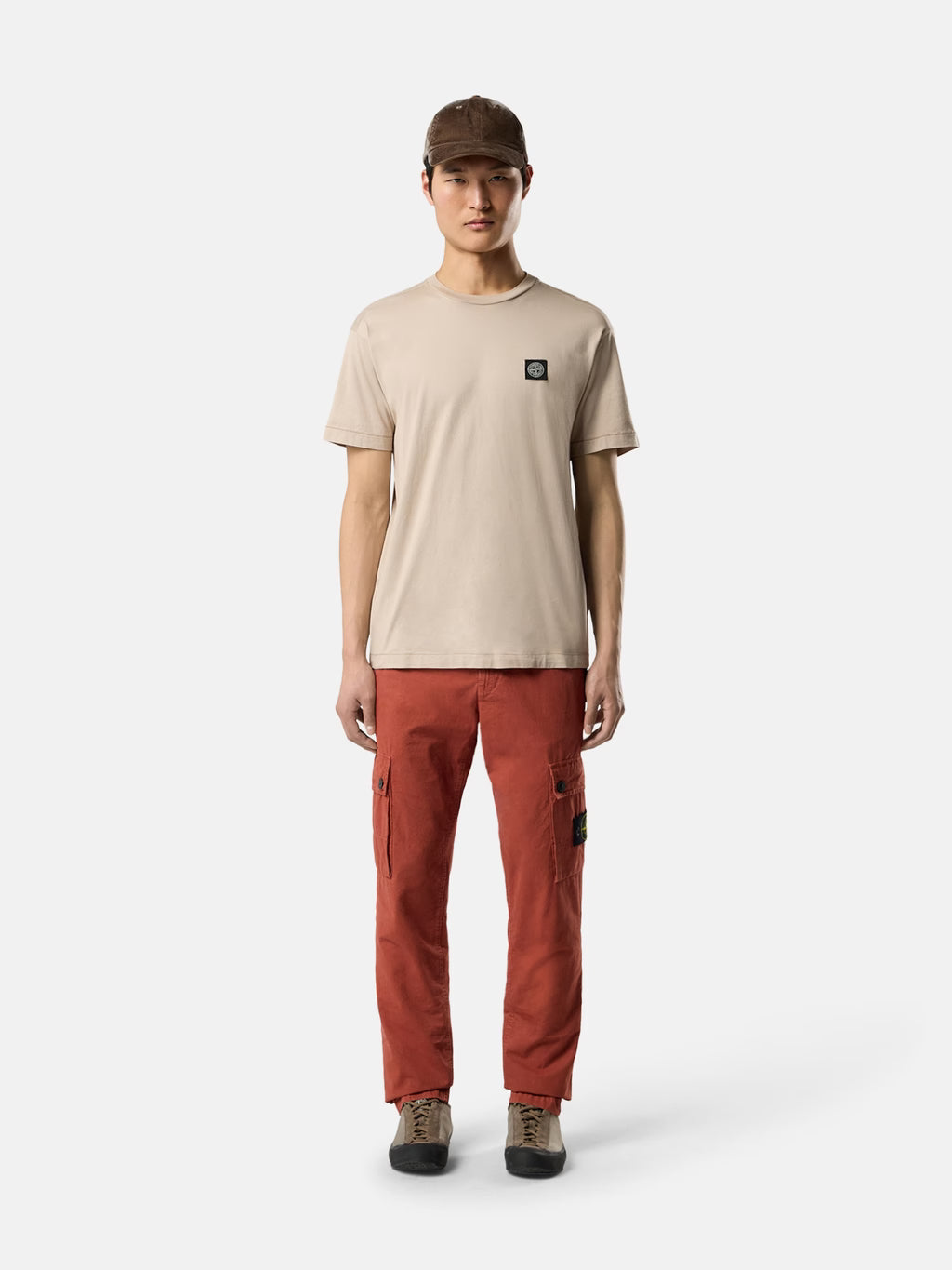 STONE ISLAND - SLIM-FIT T-SHIRT WITH COMPASS PATCH