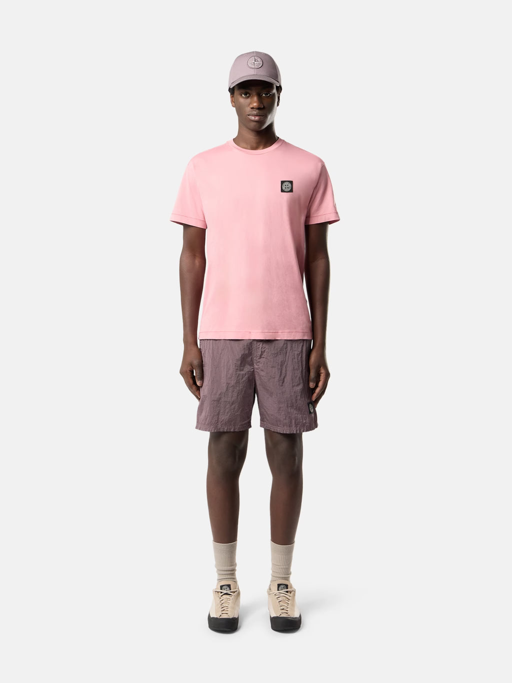 STONE ISLAND - SLIM-FIT T-SHIRT MET COMPASS PATCH