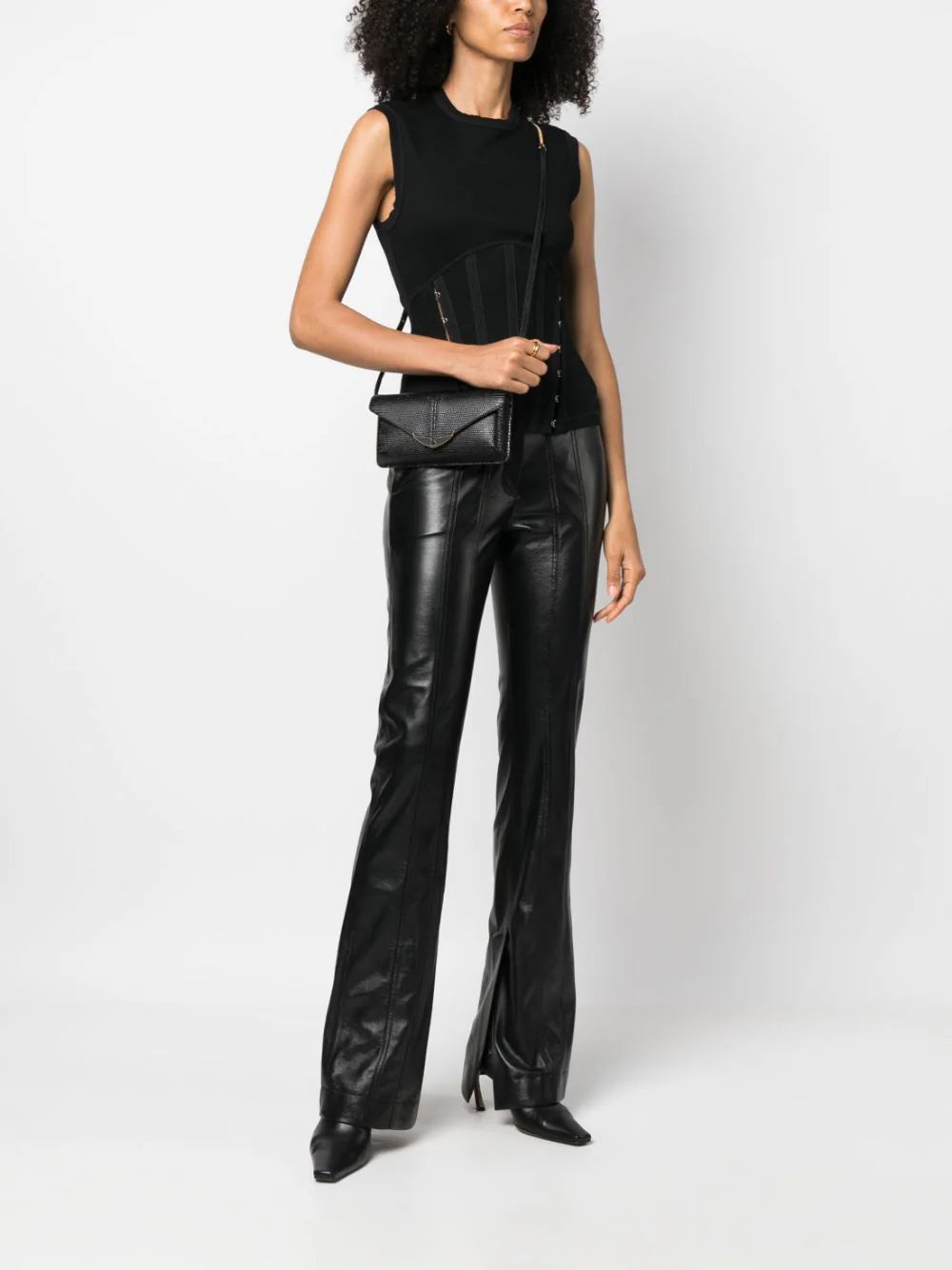 Zadig&Voltaire Borderline leren schoudertas