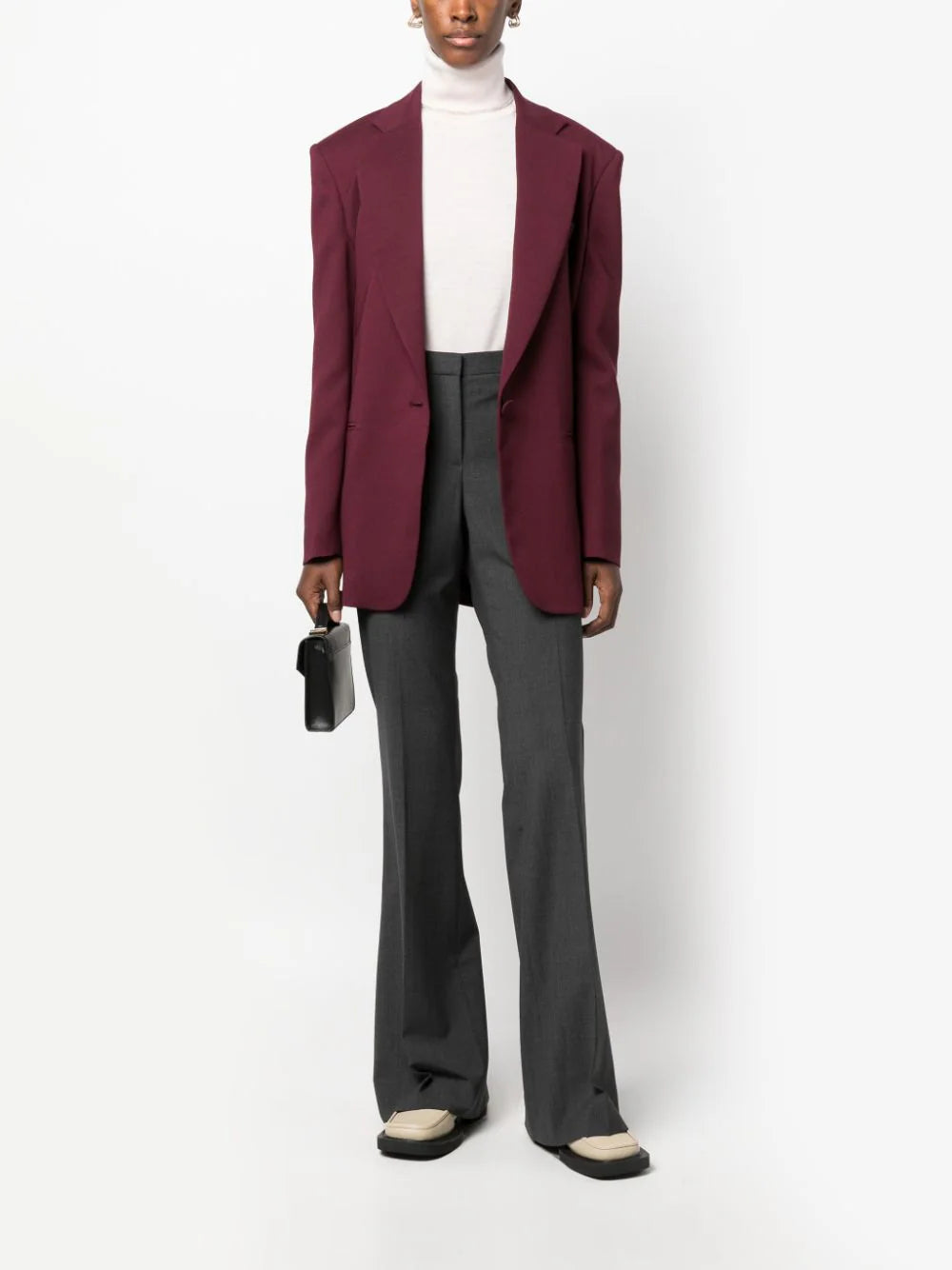 PS Paul Smith Striped Cuff Roll Neck Jumper