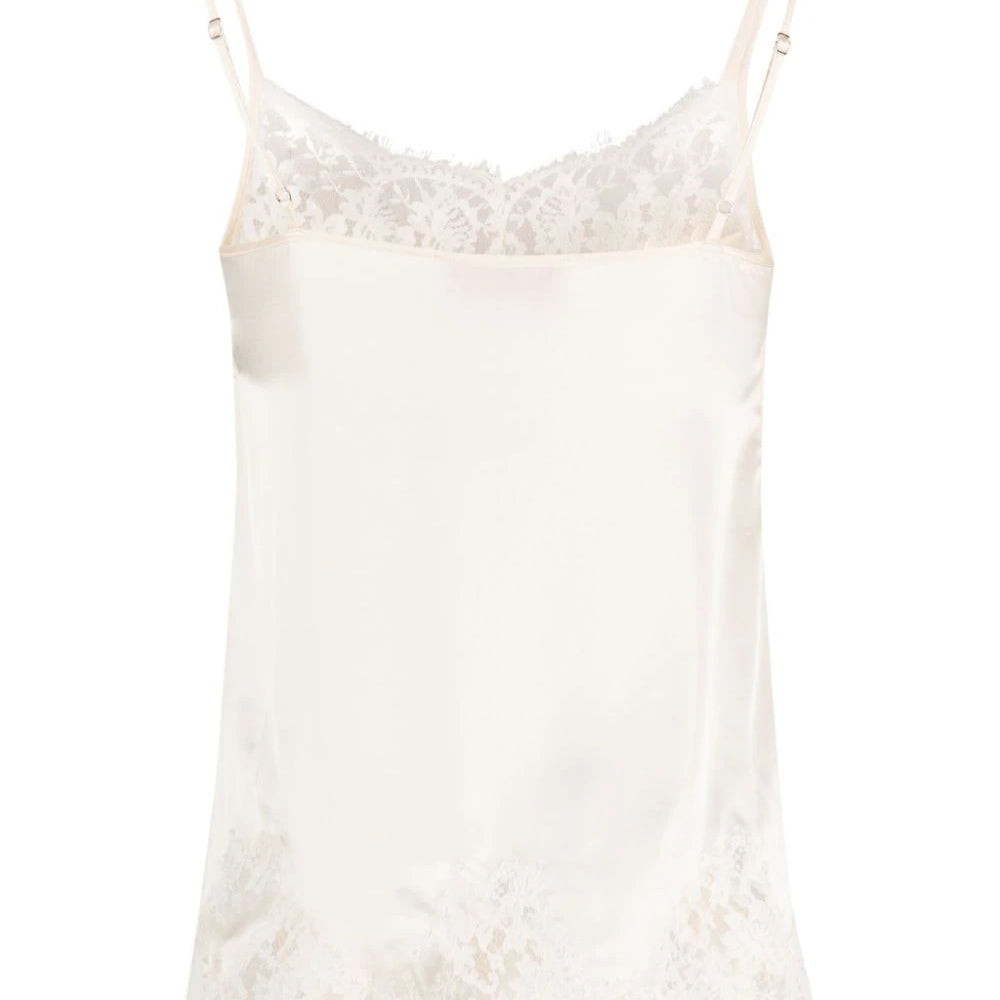 ERMANNO FIRENZE Top met bloemenkant