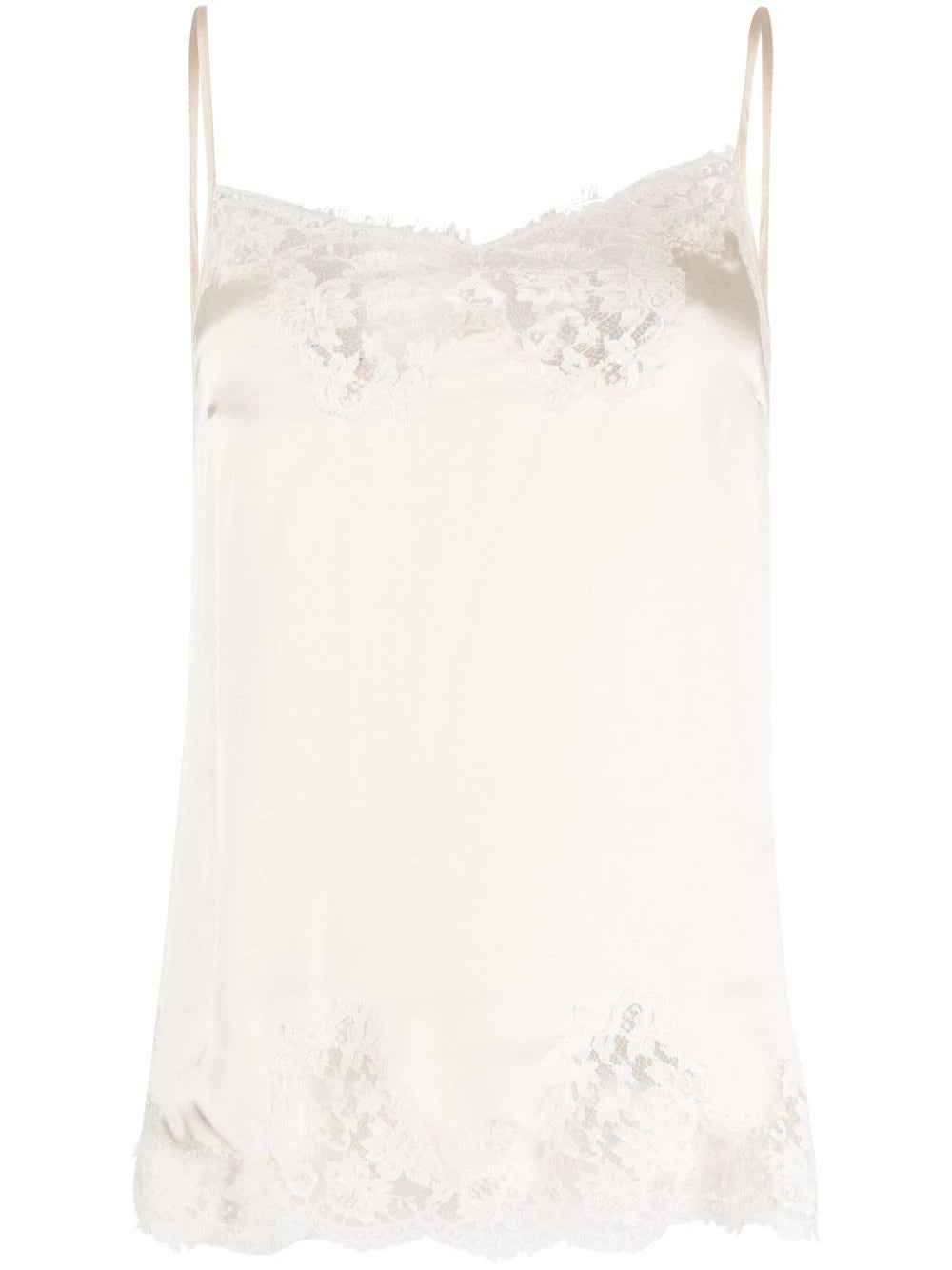 ERMANNO FIRENZE Top met bloemenkant