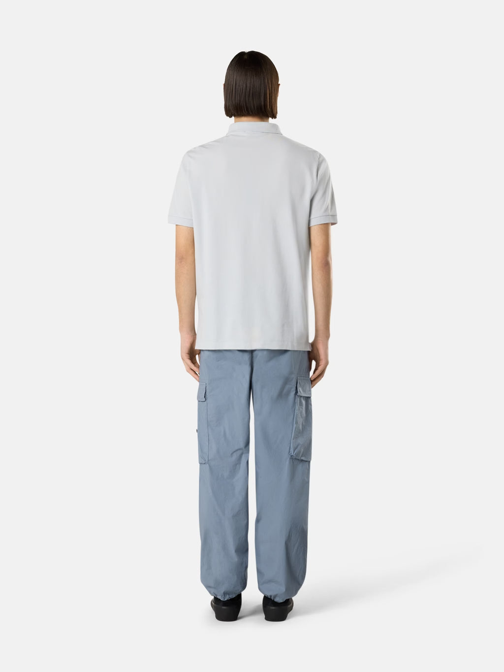 STONE ISLAND - SLIMFIT POLO MET KORTE MOUWEN EN COMPASSEMLEEM