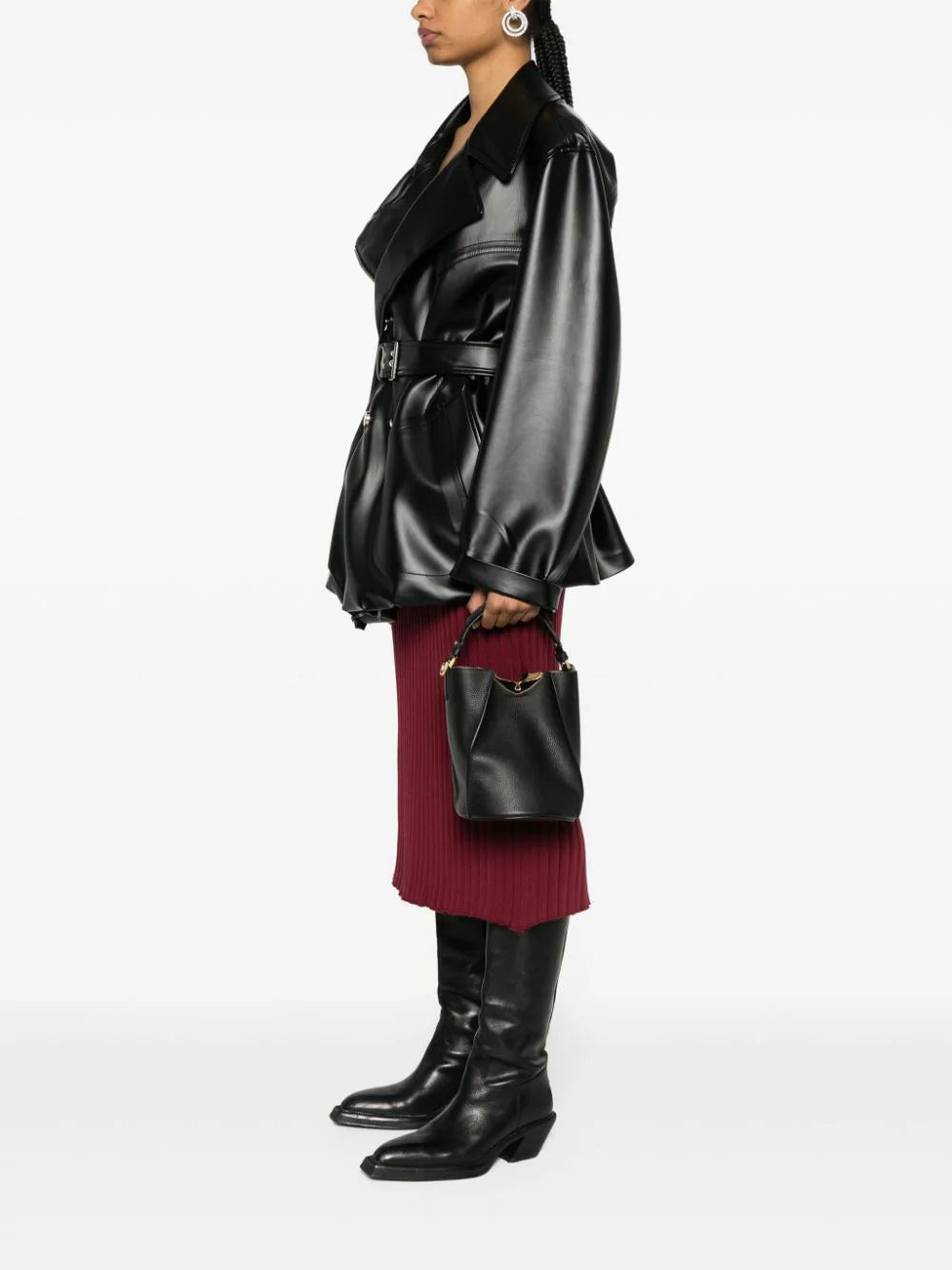 Zadig&Voltaire Borderline leren schoudertas