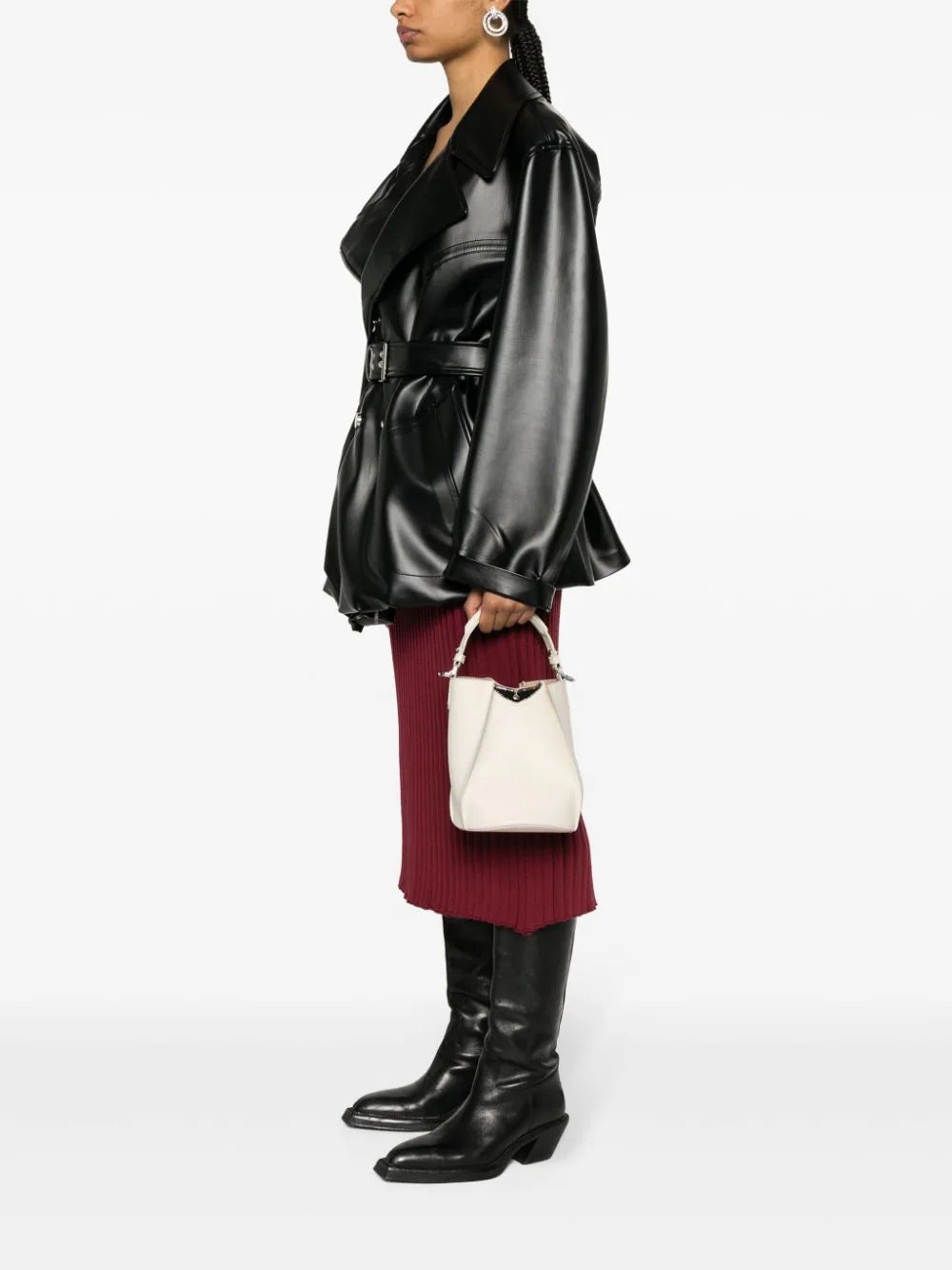Zadig&Voltaire Borderline leren schoudertas