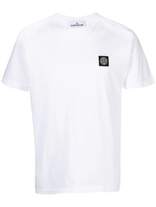  Stone Island Katoenen T-shirt met Compass-logopatoon