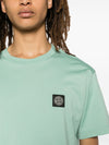 Stone Island - Katoenen T-shirt met logopatch