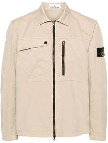  Stone Island - Shirtjack met rits metCompass-patch
