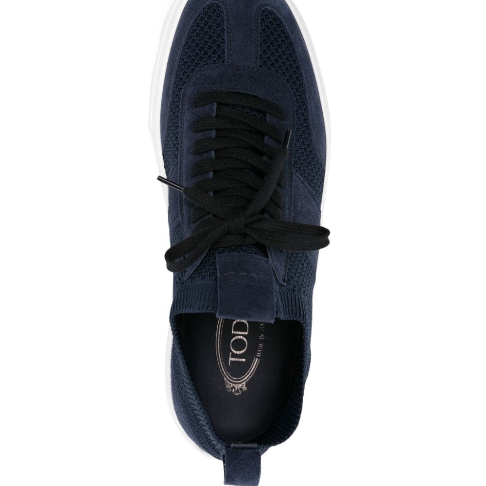 
                  
                    Tod's Gebreide sneakers met suède vlakken
                  
                