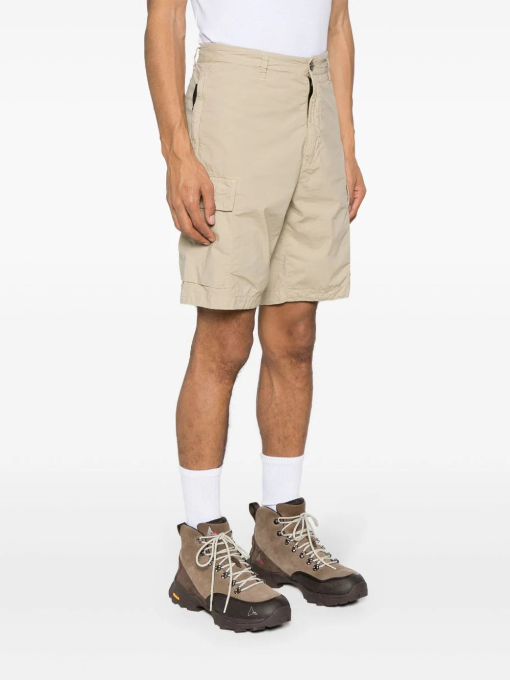 STONE ISLAND - CARGO SHORTS MET COMPASS-LOGOPATCH