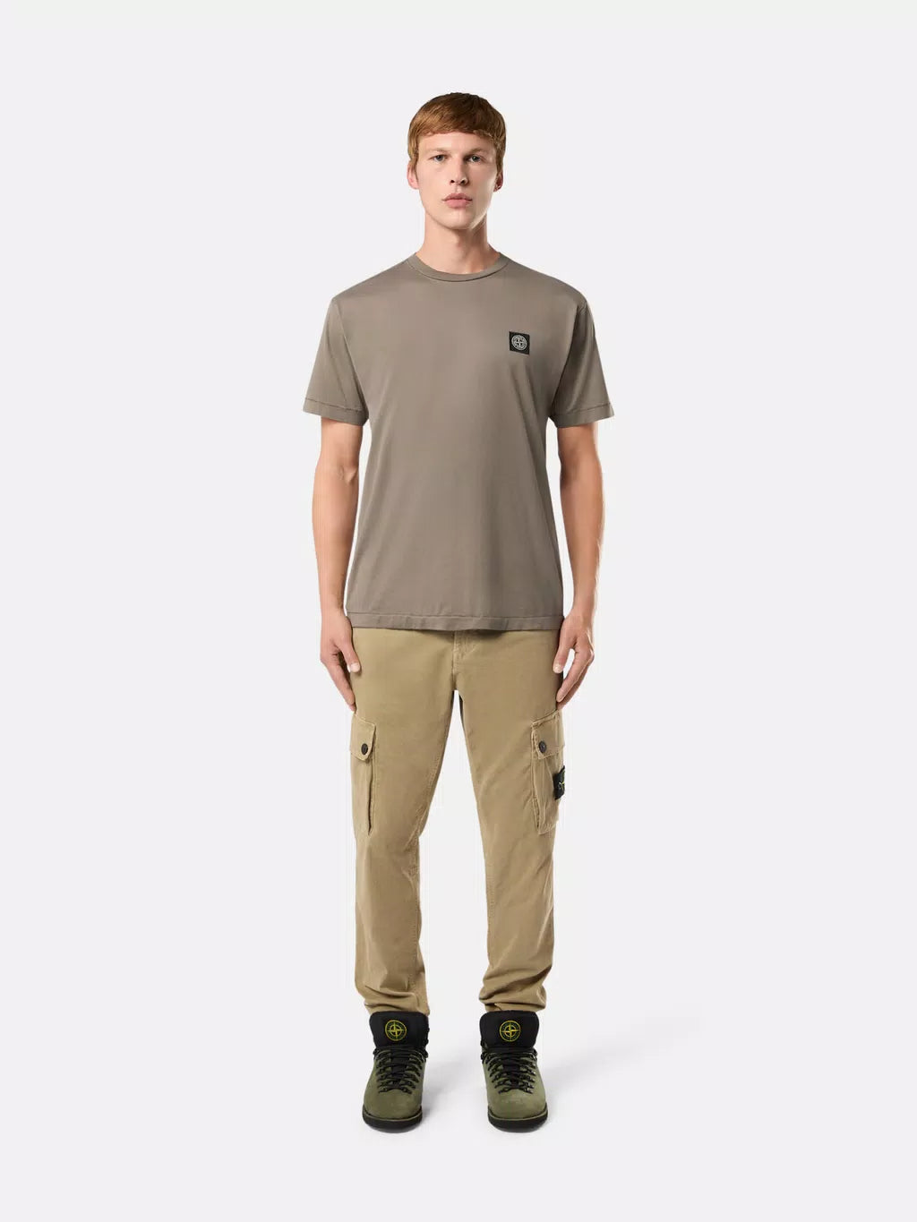 Stone Island - T-shirt met Compass-patch
