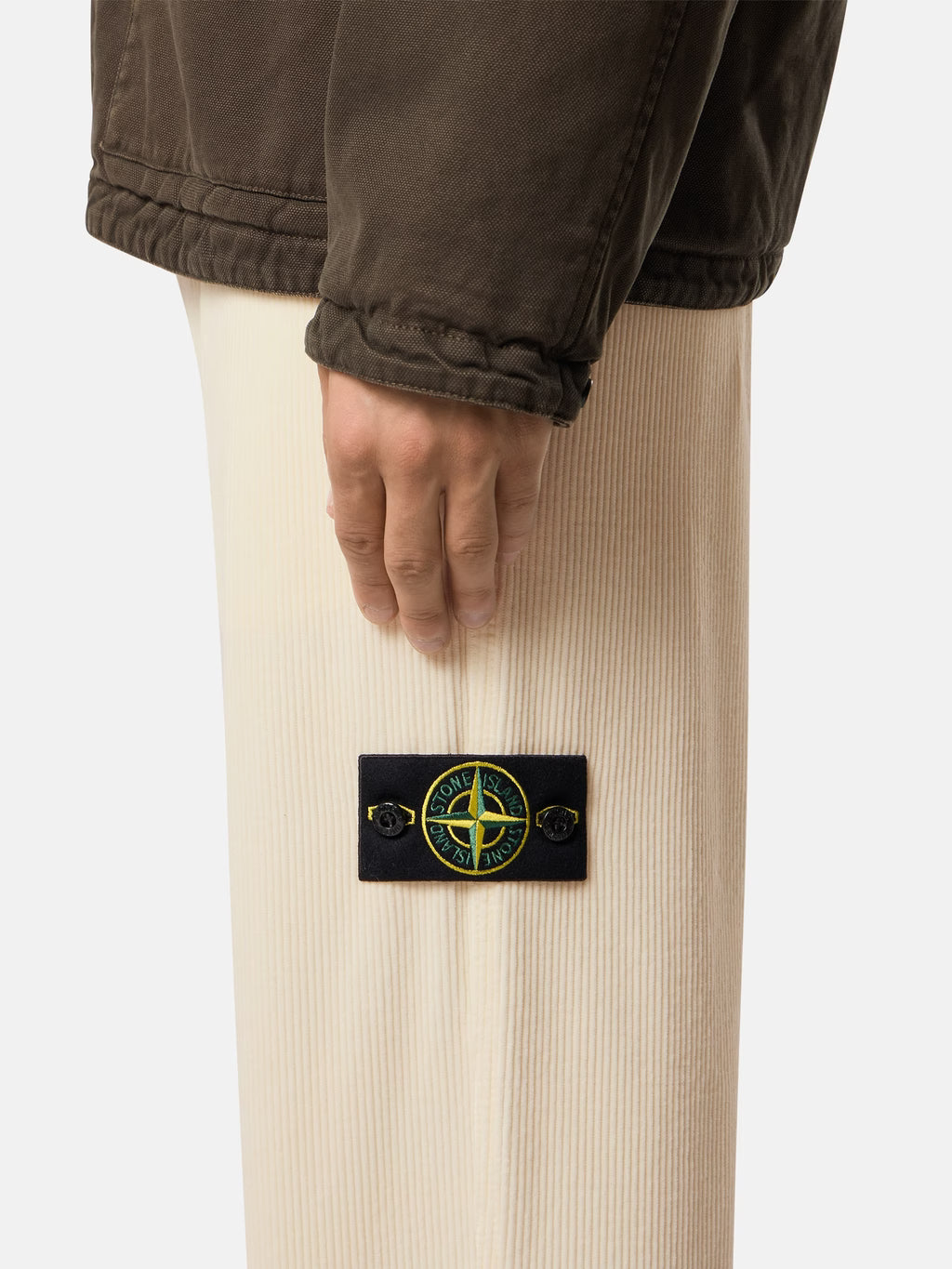 STONE ISLAND - REGULAR-FIT CHINO TROUSERS WITH CONTRAST POCKET