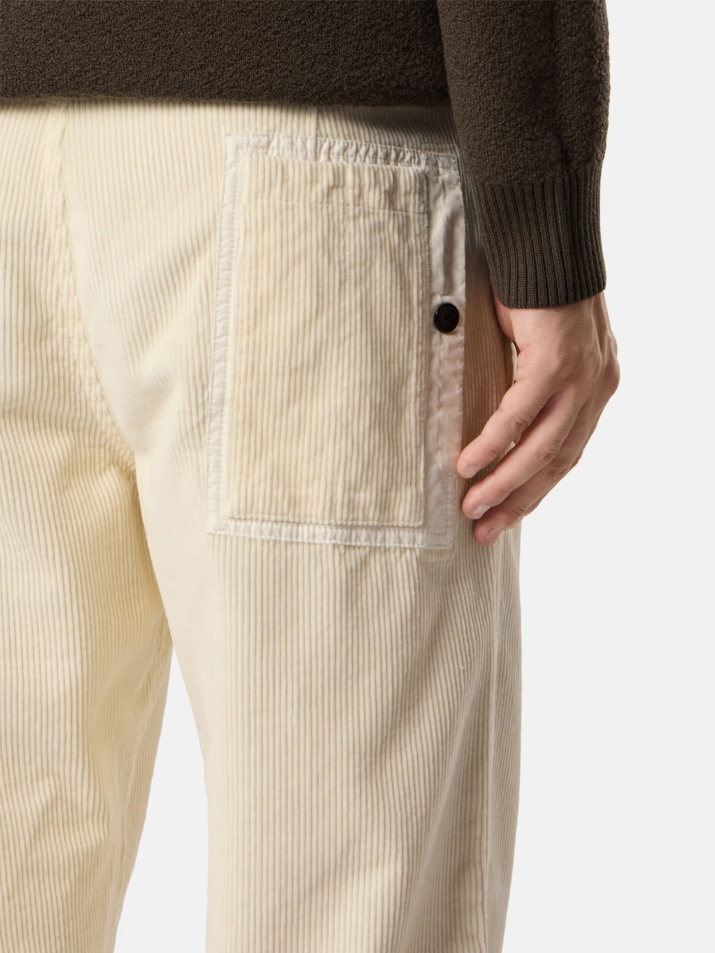 STONE ISLAND - REGULAR-FIT CHINO TROUSERS WITH CONTRAST POCKET