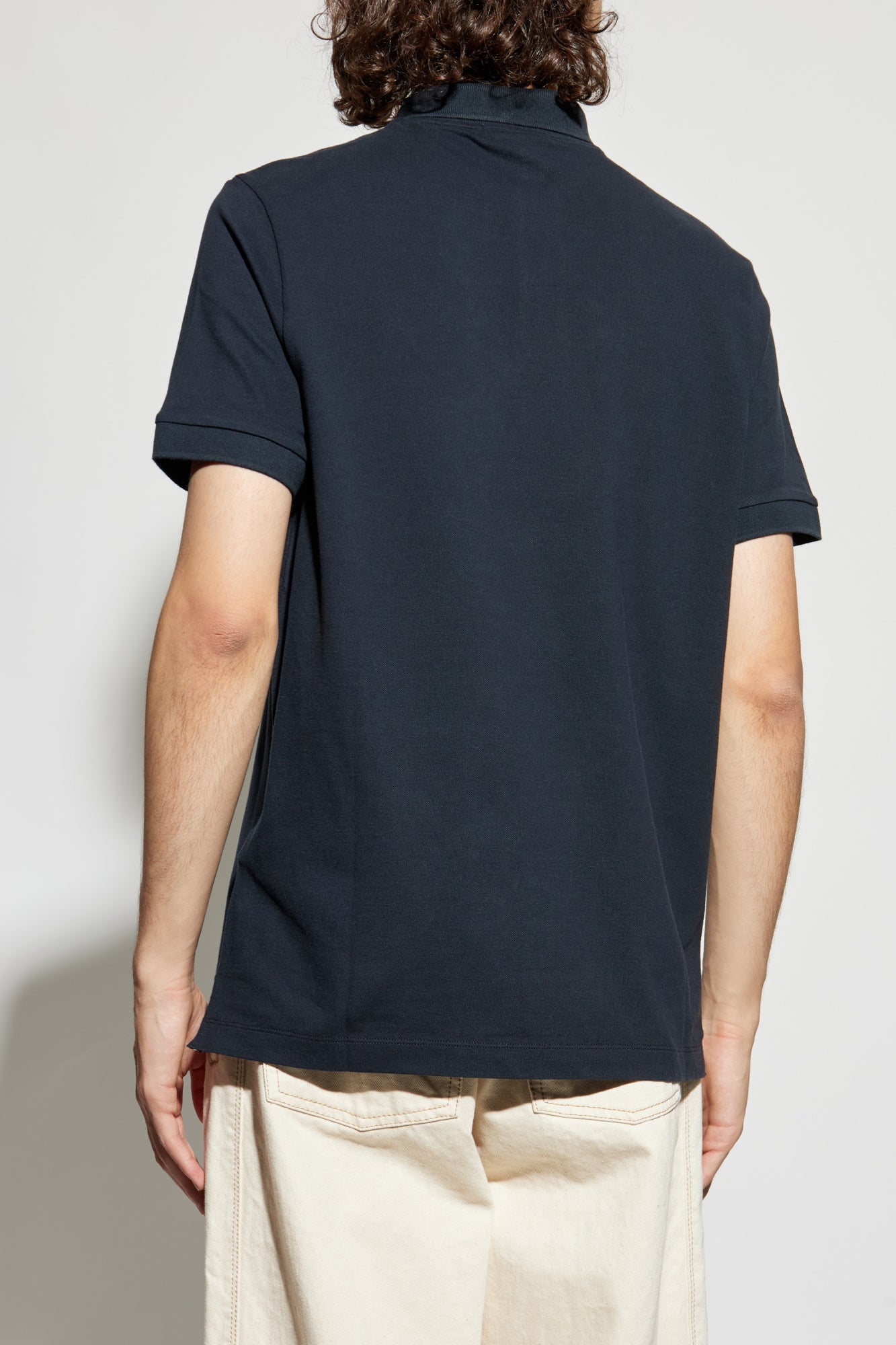 STONE ISLAND - SLIM-FIT SHORT-SLEEVE POLO SHIRT WITH STRIPED DETAILS