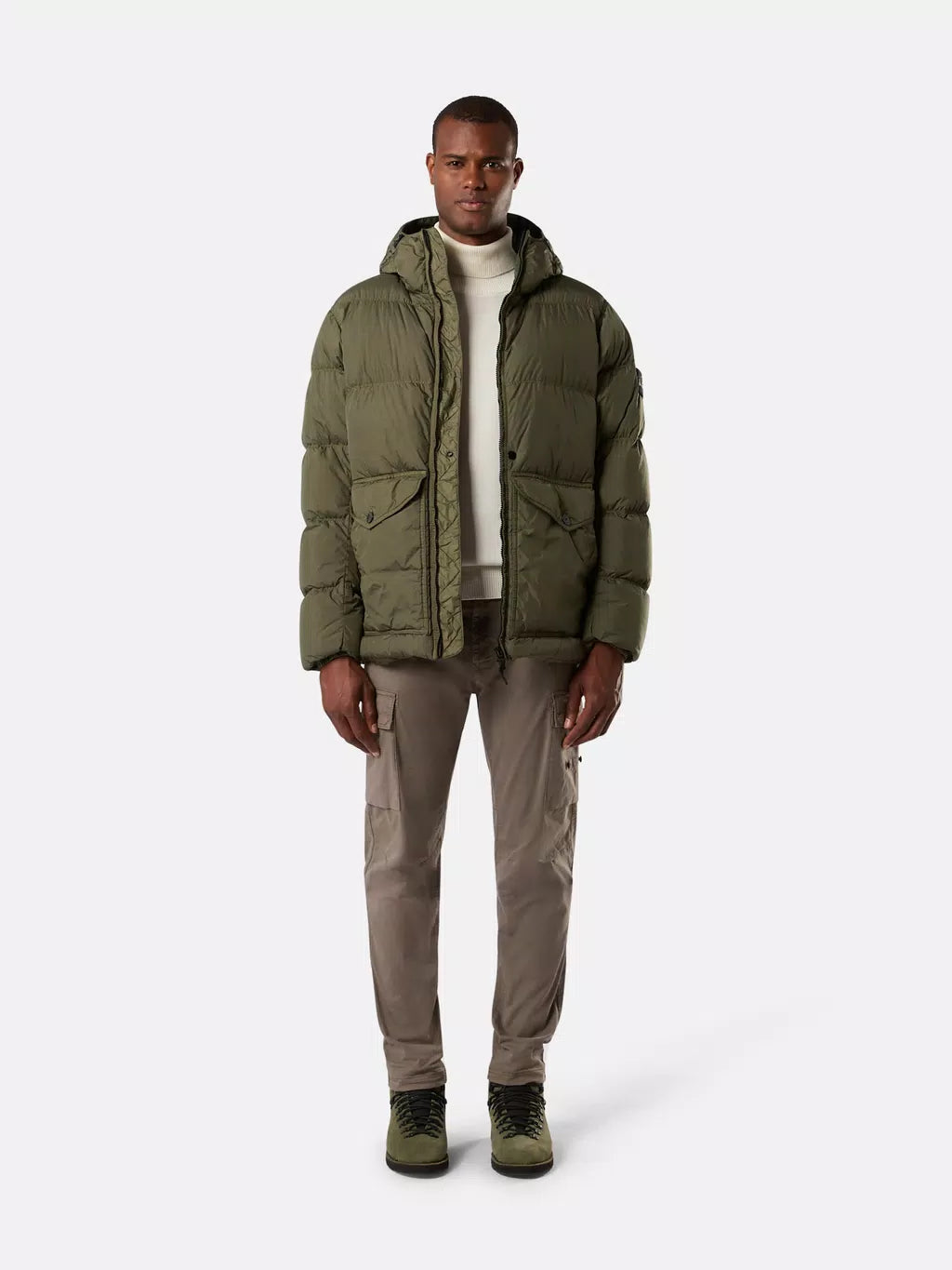 STONE ISLAND - CRINKLE REPS R-NY Windbestendig donsjack
