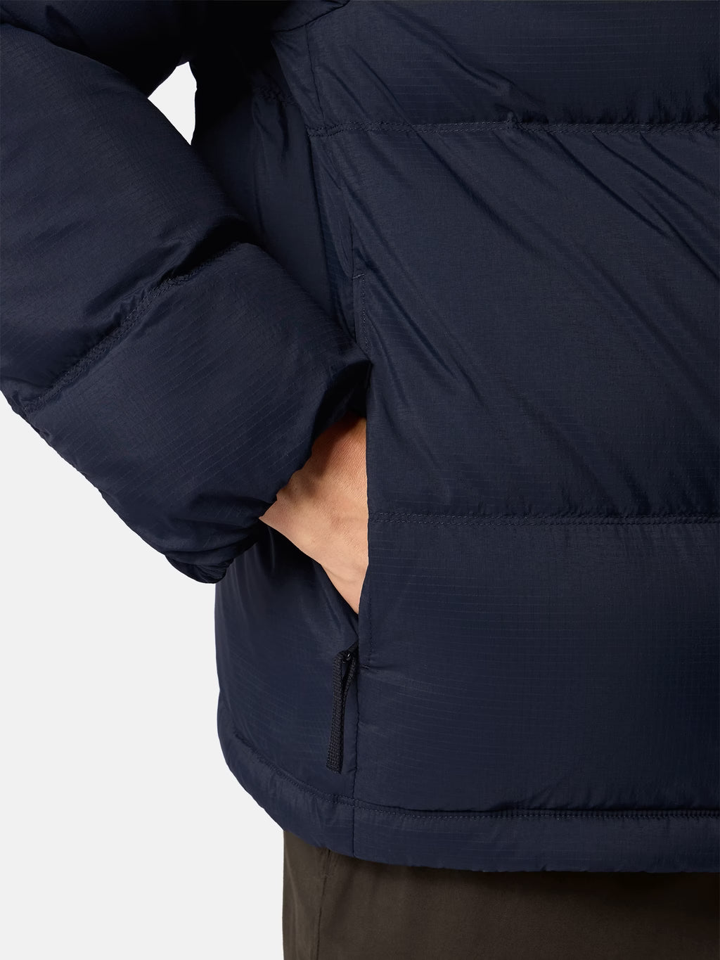 STONE ISLAND - TEAR-RESISTANT DOWN JACKET WITH DETACHABLE HOOD
