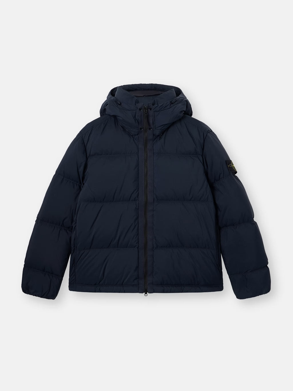 STONE ISLAND - TEAR-RESISTANT DOWN JACKET WITH DETACHABLE HOOD