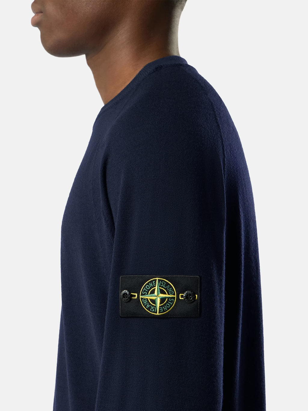 STONE ISLAND - LOOSE-FIT CREWNECK JUMPER WITH RAGLAN SLEEVES