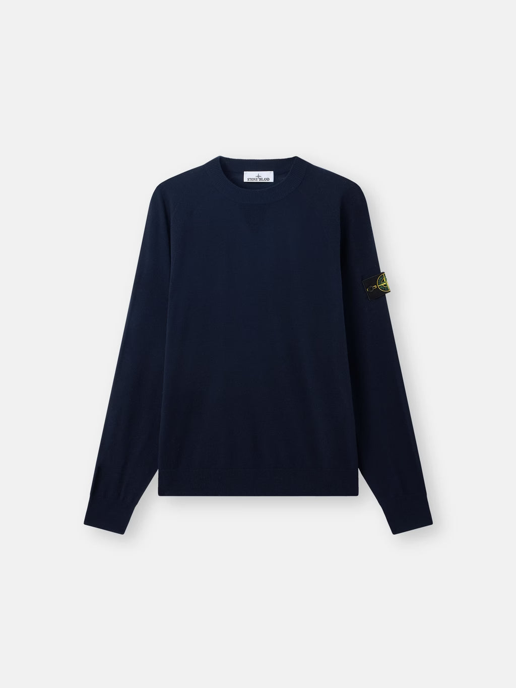 STONE ISLAND - LOOSE-FIT CREWNECK JUMPER WITH RAGLAN SLEEVES