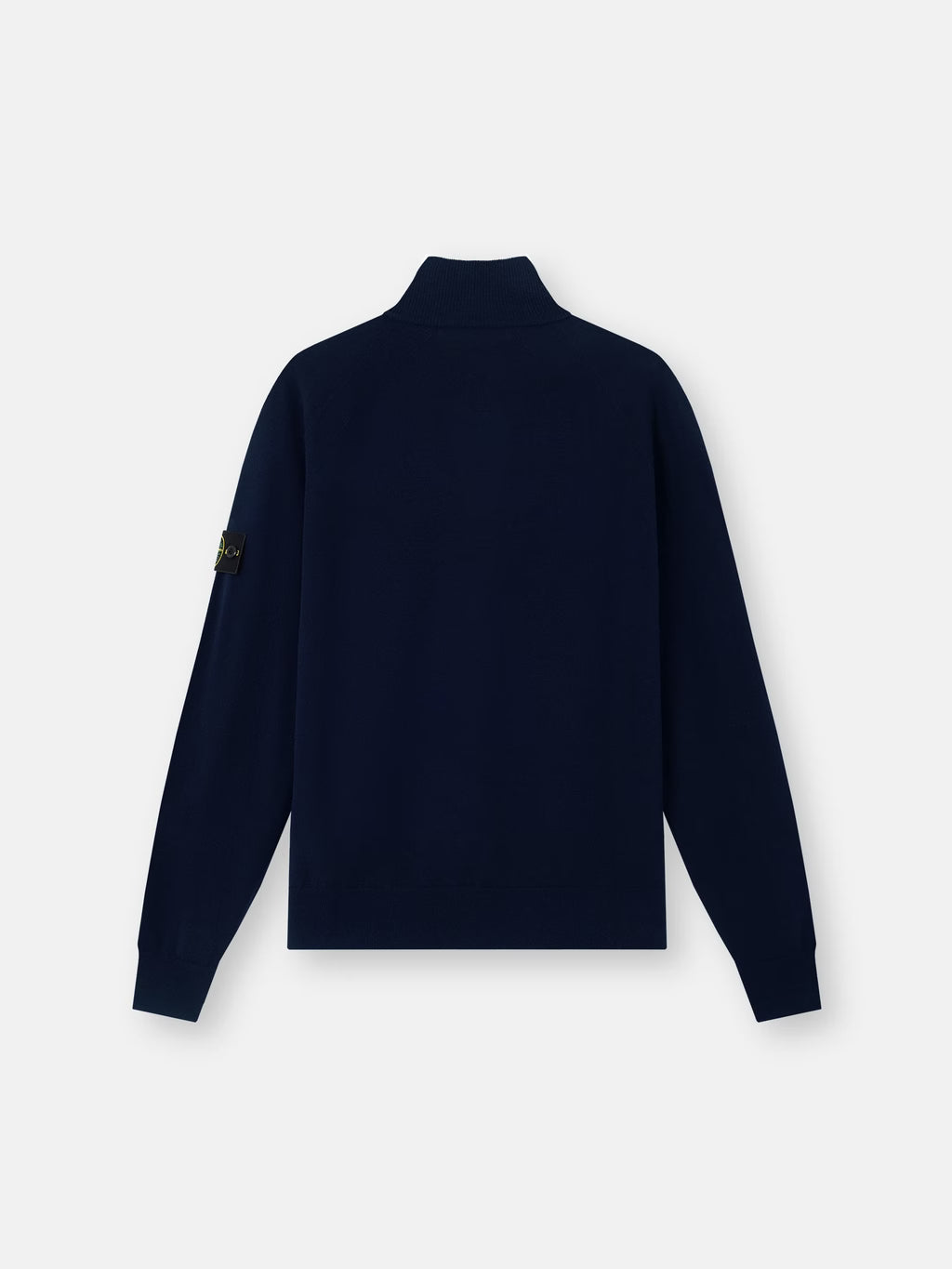 STONE ISLAND - REGULAR-FIT HALF-ZIP JUMPER WITH RAGLAN SLEEVES