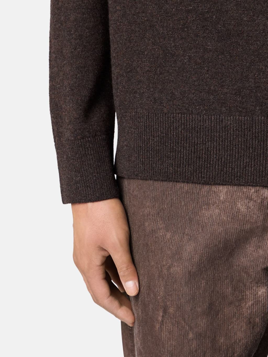 STONE ISLAND - LOOSE-FIT CREWNECK JUMPER WITH RIBBED TRIMS