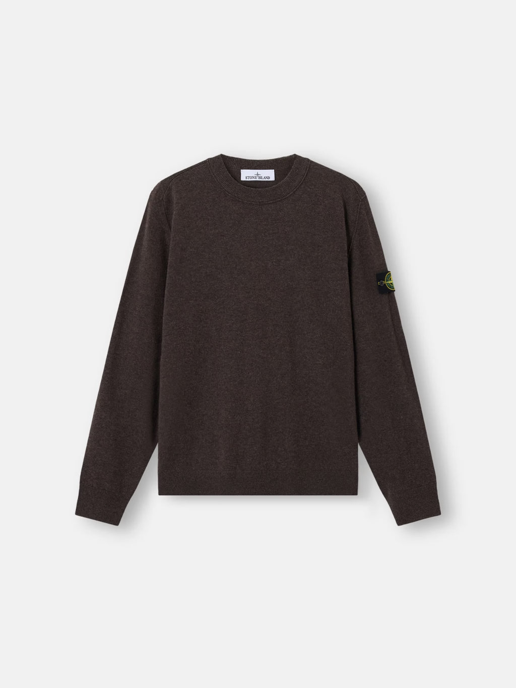 STONE ISLAND - LOOSE-FIT CREWNECK JUMPER WITH RIBBED TRIMS