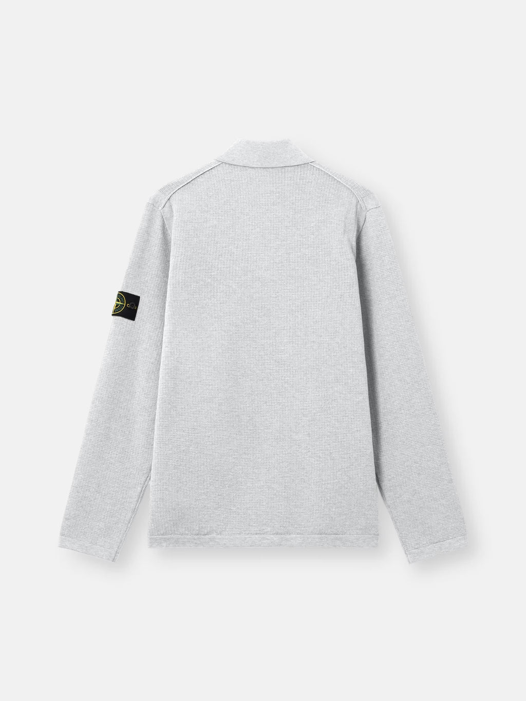 STONE ISLAND - LOSVALLENDE POLO MET LANGE MOUWEN EN GERIBBELDE ACCENTEN