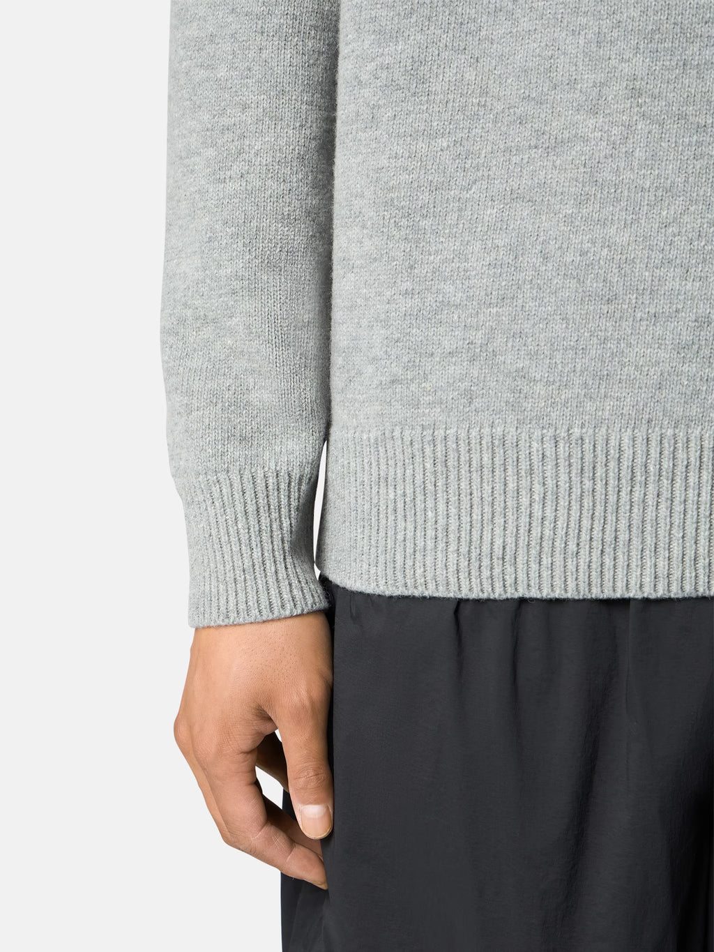 STONE ISLAND - REGULAR-FIT HALF-ZIP JUMPER WITH BUTTON PLACKET
