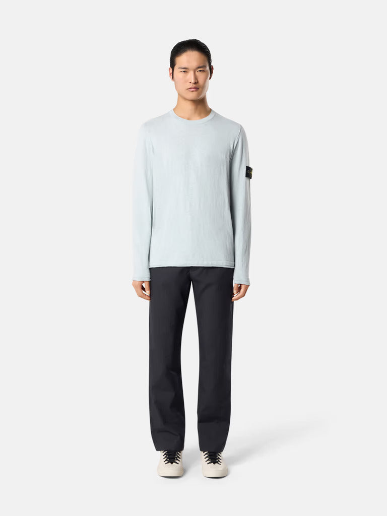 STONE ISLAND - Organic Cotton Crewneck Jumper