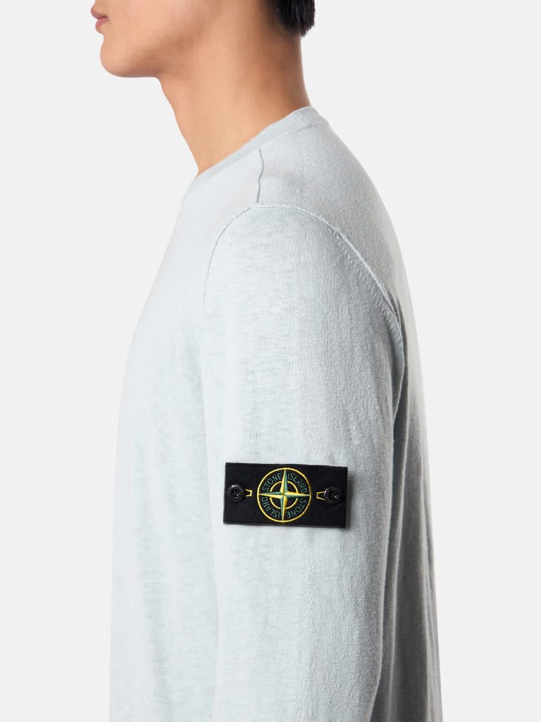 STONE ISLAND - Organic Cotton Crewneck Jumper