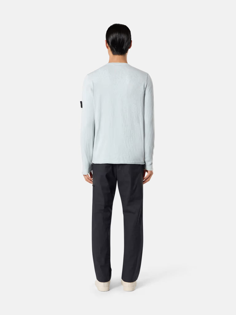 STONE ISLAND - Organic Cotton Crewneck Jumper