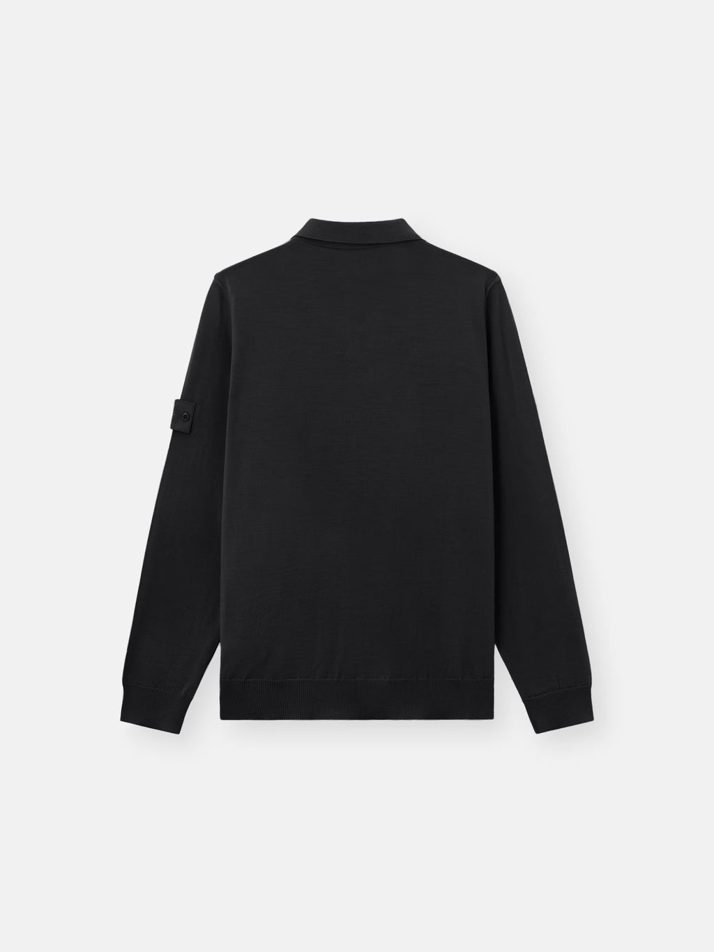 STONE ISLAND - REGULAR-FIT LONG-SLEEVE POLO WITH RIBBED TRIMS
